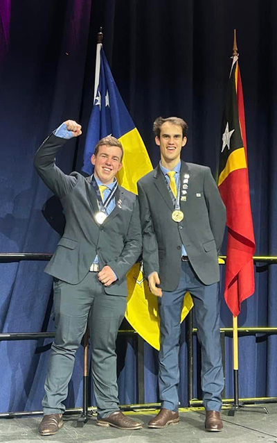 CIT students winning gold at WorldSkills Nationals