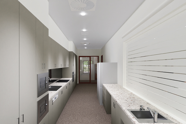 community space kitchen