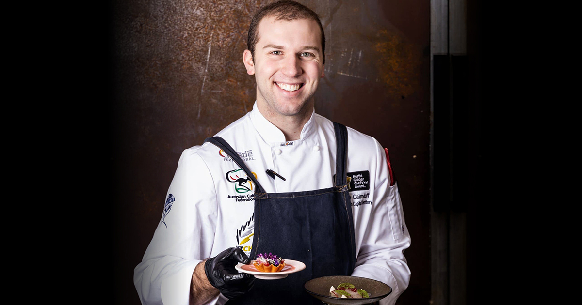 Chef Noah Cairnduff, by photographer Kerrie-Brewer